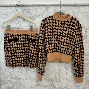 Janie and Jack sweater with matching skirt set. Top is size 6. Skirt is size 5.